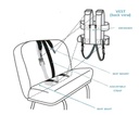Vest Unv W/Crotch Strap 38-41-44