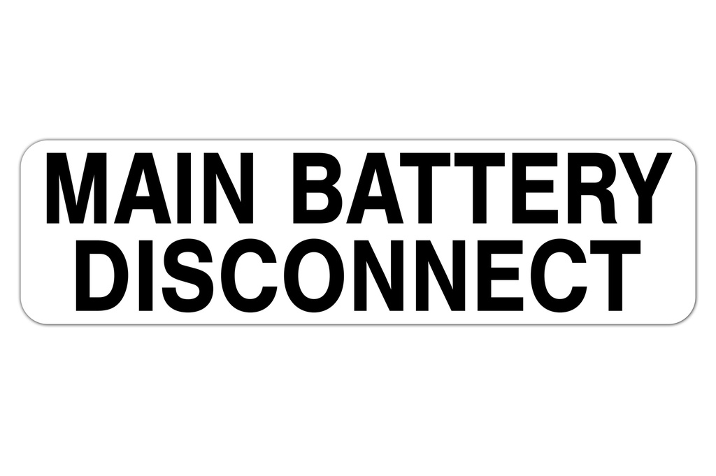 Decal,Battery Disconnect