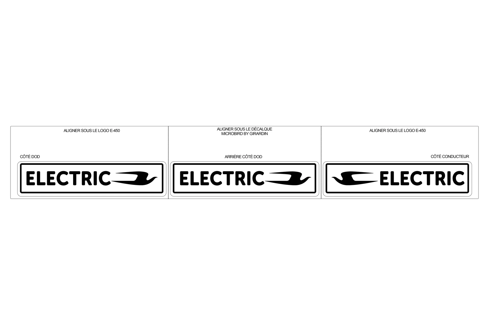 Decalque - Vehicule Electrique
