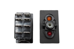 Switch Body V-Series Rocker Off (8 Pins)
