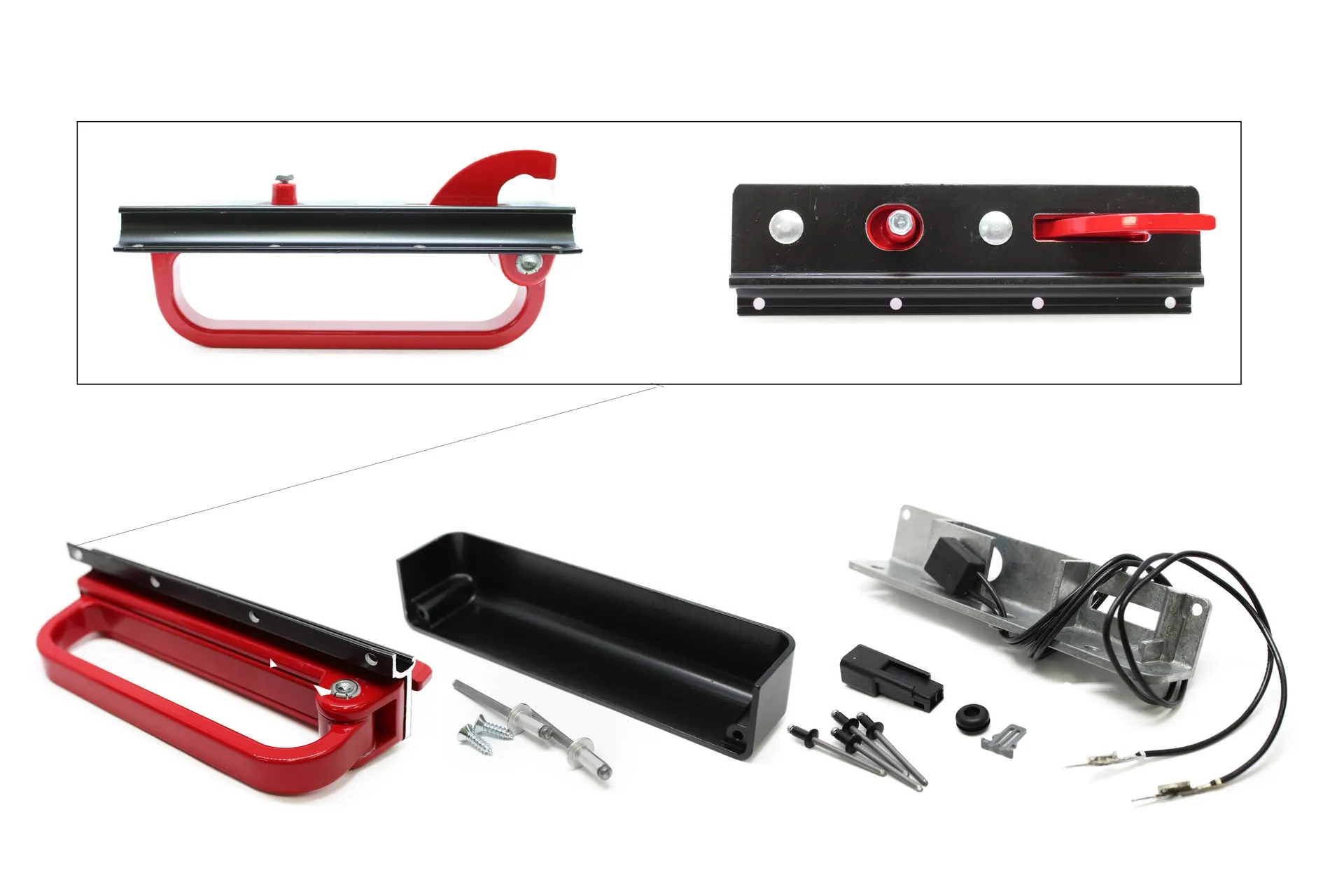 Kit,Latch,Emerg,P/O Wdo,Vrh,Black