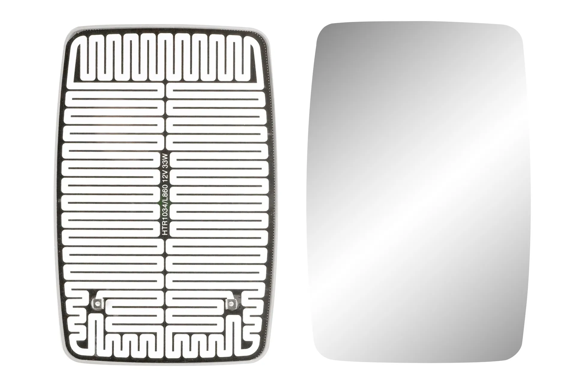 Glass Mirror Flat Heated Open View