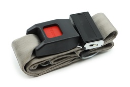 Seat Belt Lap Gray Non-Retractable