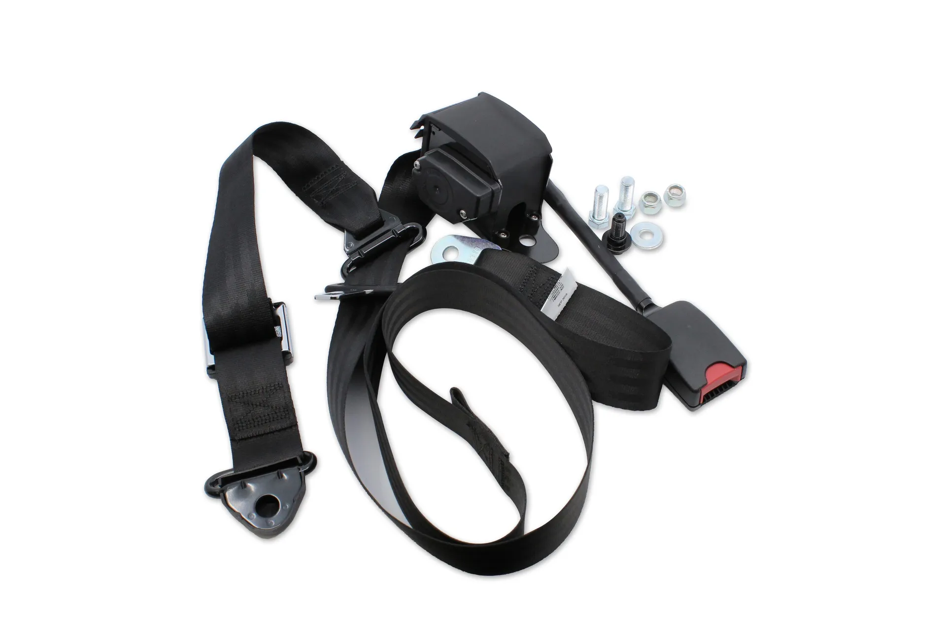 Seat Belt,Drv,3Pt,Adj D,Sngl Retr,Susp,Blk,Bbcv