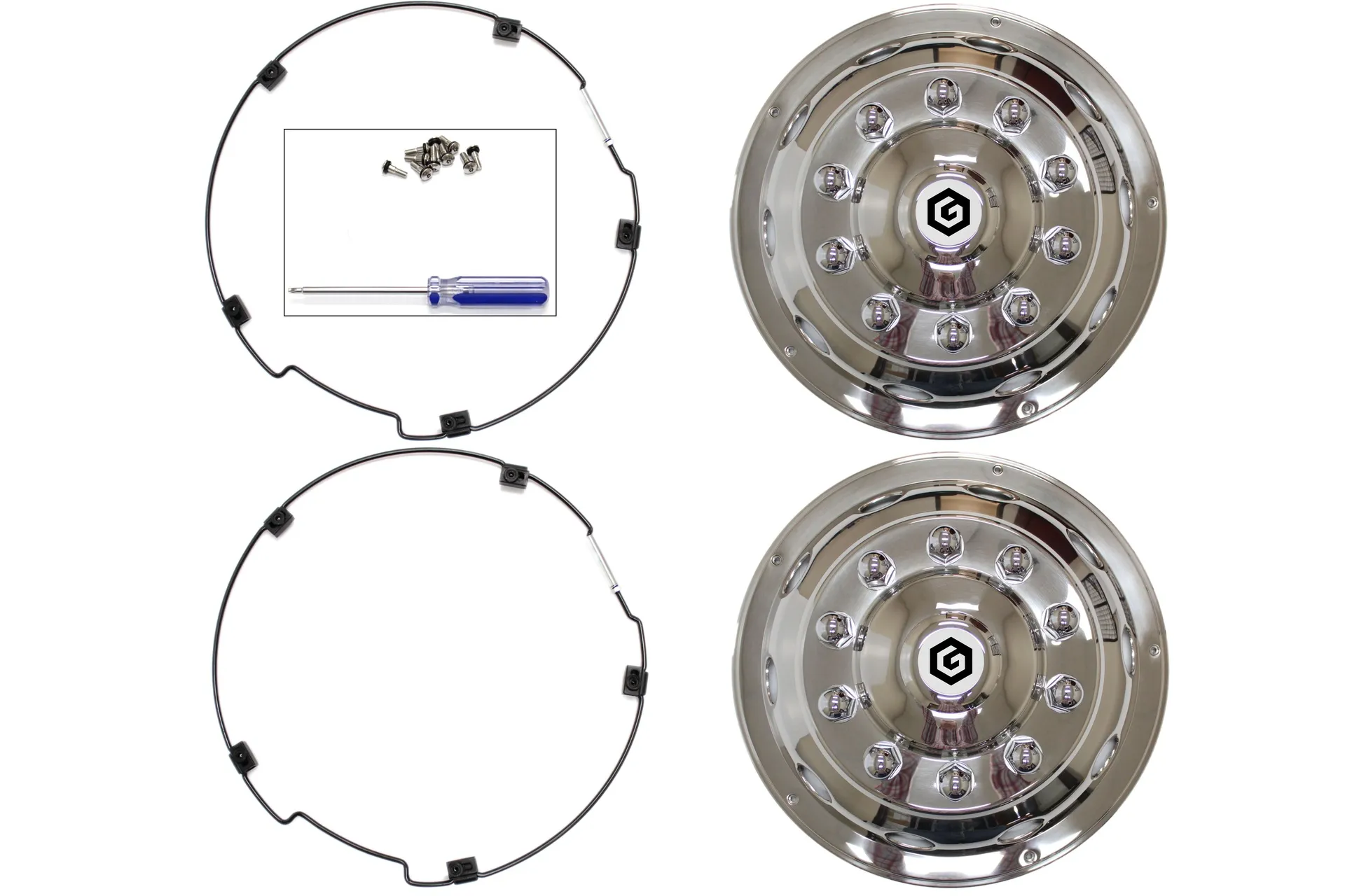 Kit Front Wheel Cover S.S. 22.5