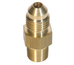 Adapter, 1/8 Pipe To 1/4 Tube, Brass, Roush Propane