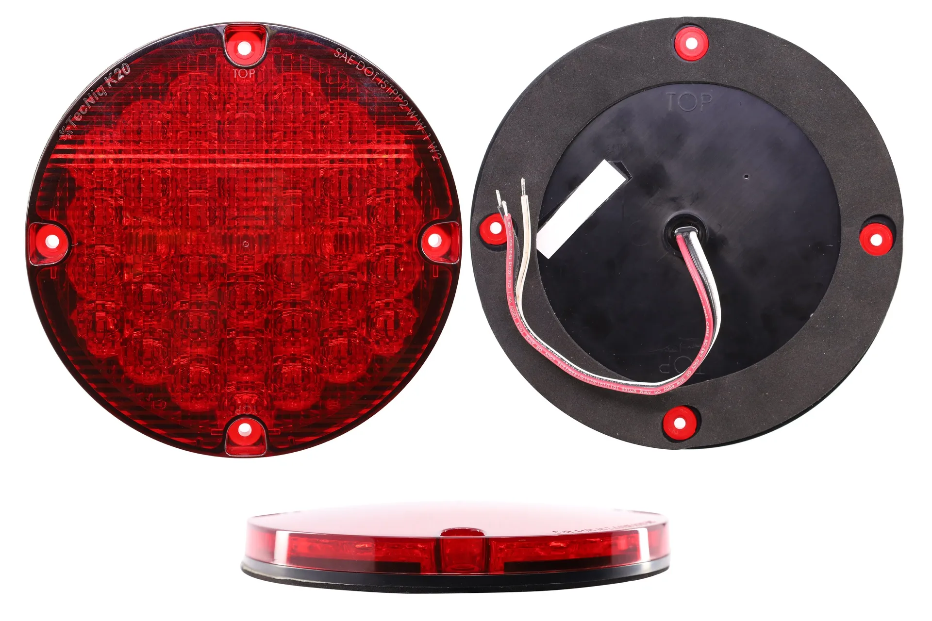 7" Round Red Stop Light