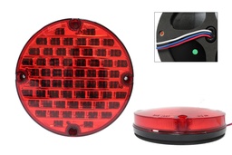 Light 7" Led Red,Screw Mount,3-Wire Conn