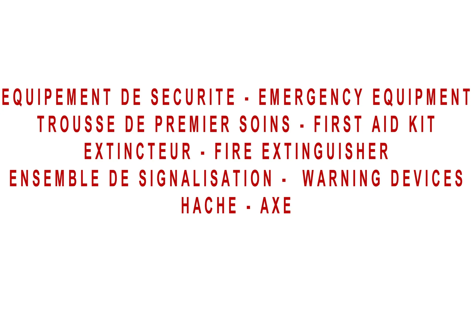 Decal,Kit,Bilingual,Security