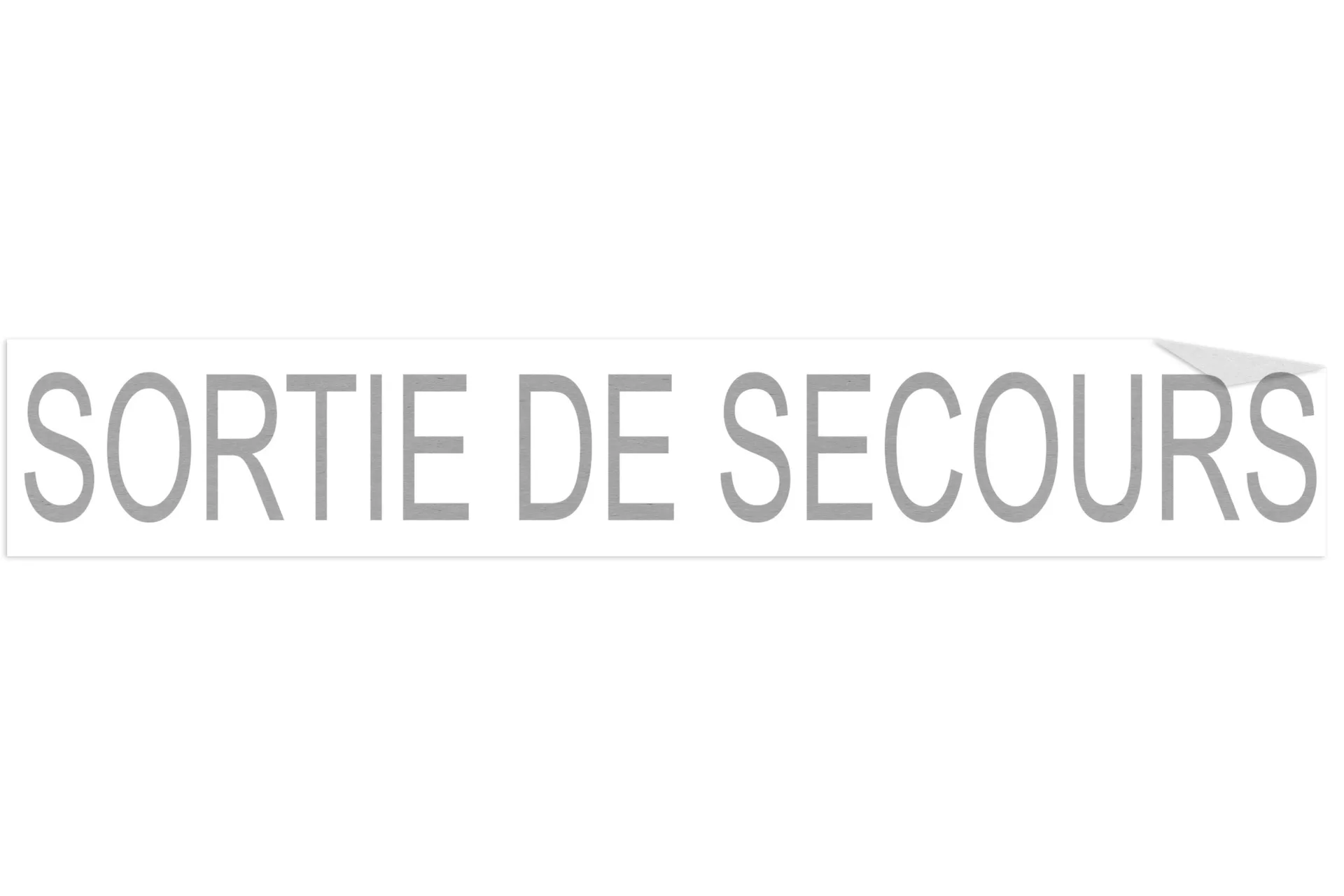 Decal "Sortie De Secours" 2"