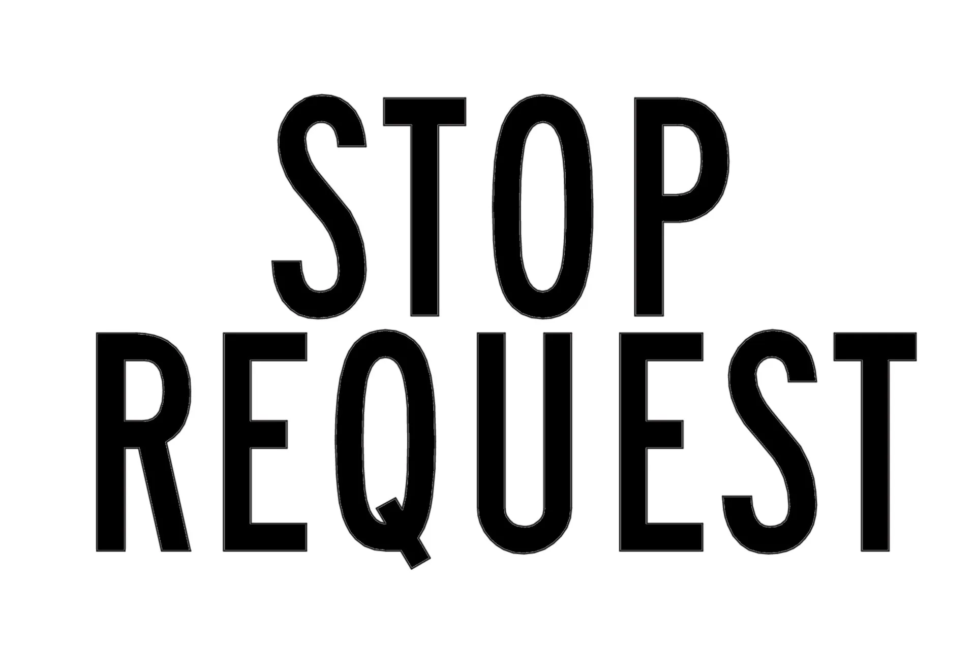 Decal "Stop Request"