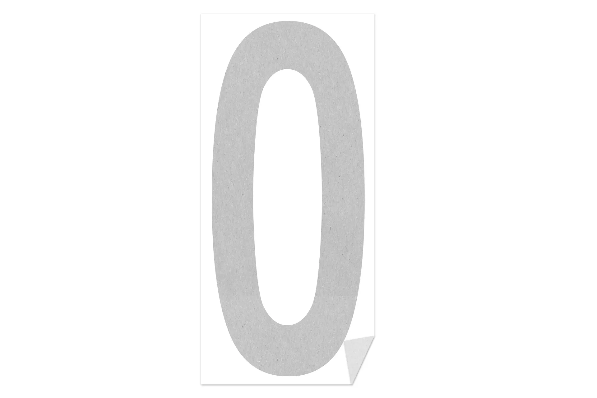 Decal Number "0"
