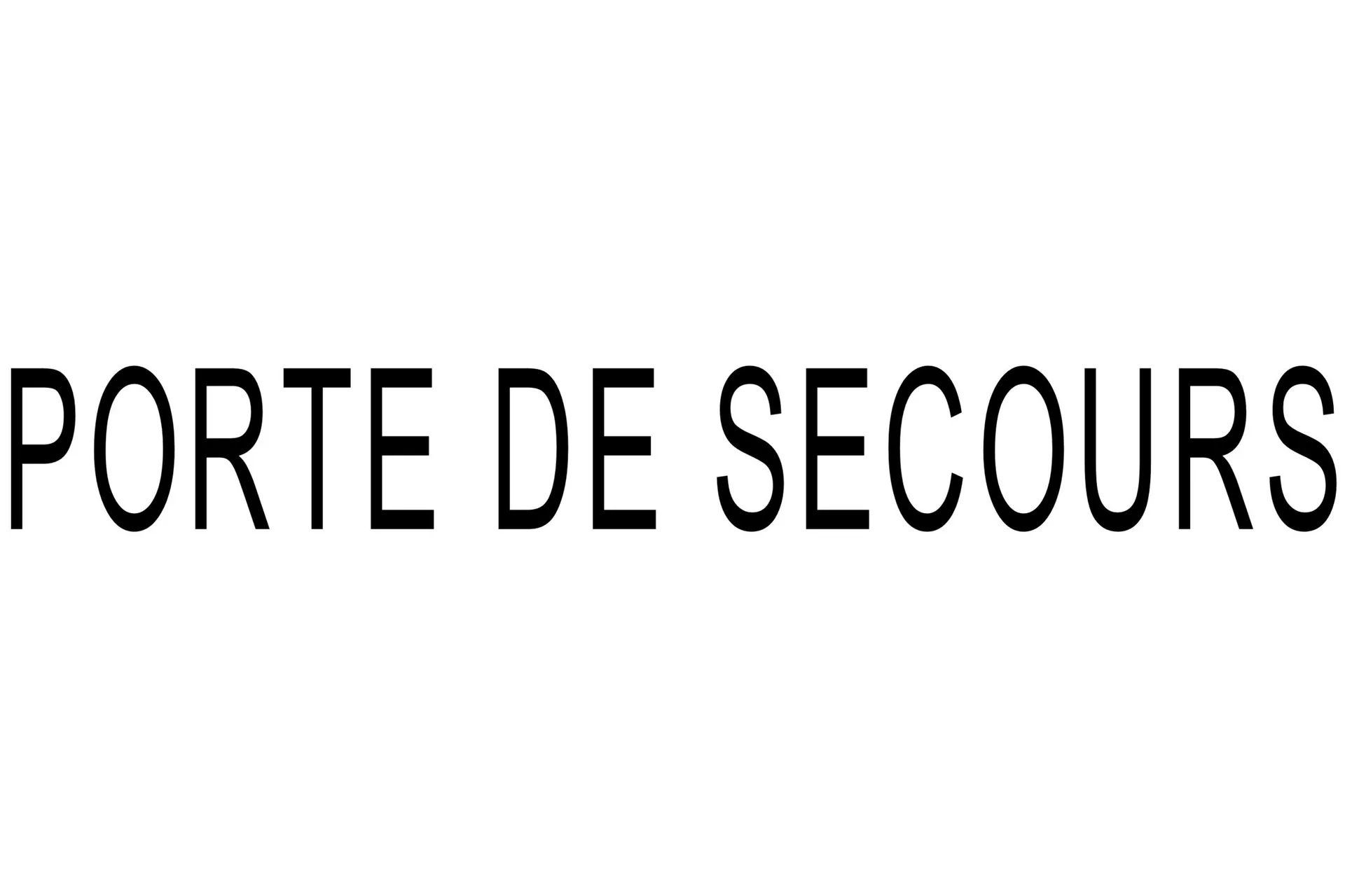 Decal 2" "Porte De Secours"