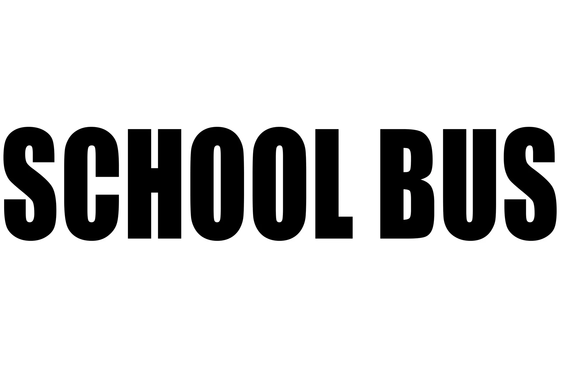 Decal,¨School Bus¨,Can 1 1/4