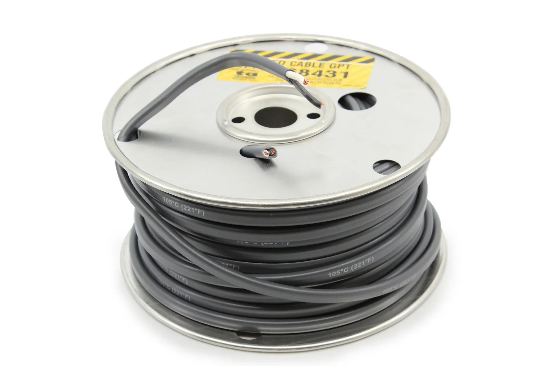 Pvc Jacketed Wire,2 Cond,14 Ga,100'Spool