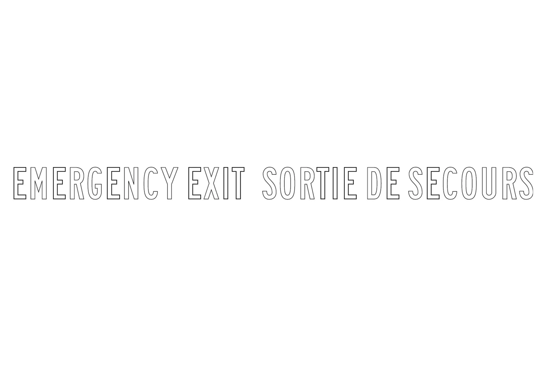 Decal,Emerg Exit
