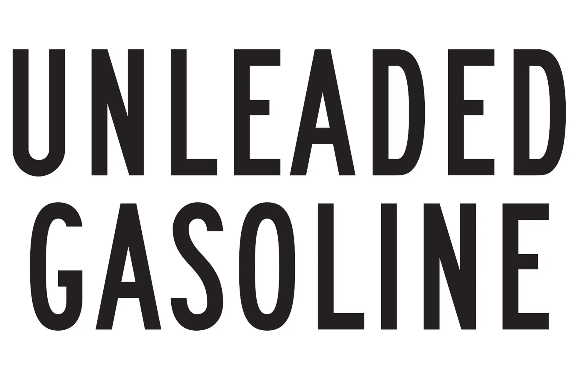 Decal "Unleaded Gasoline"
