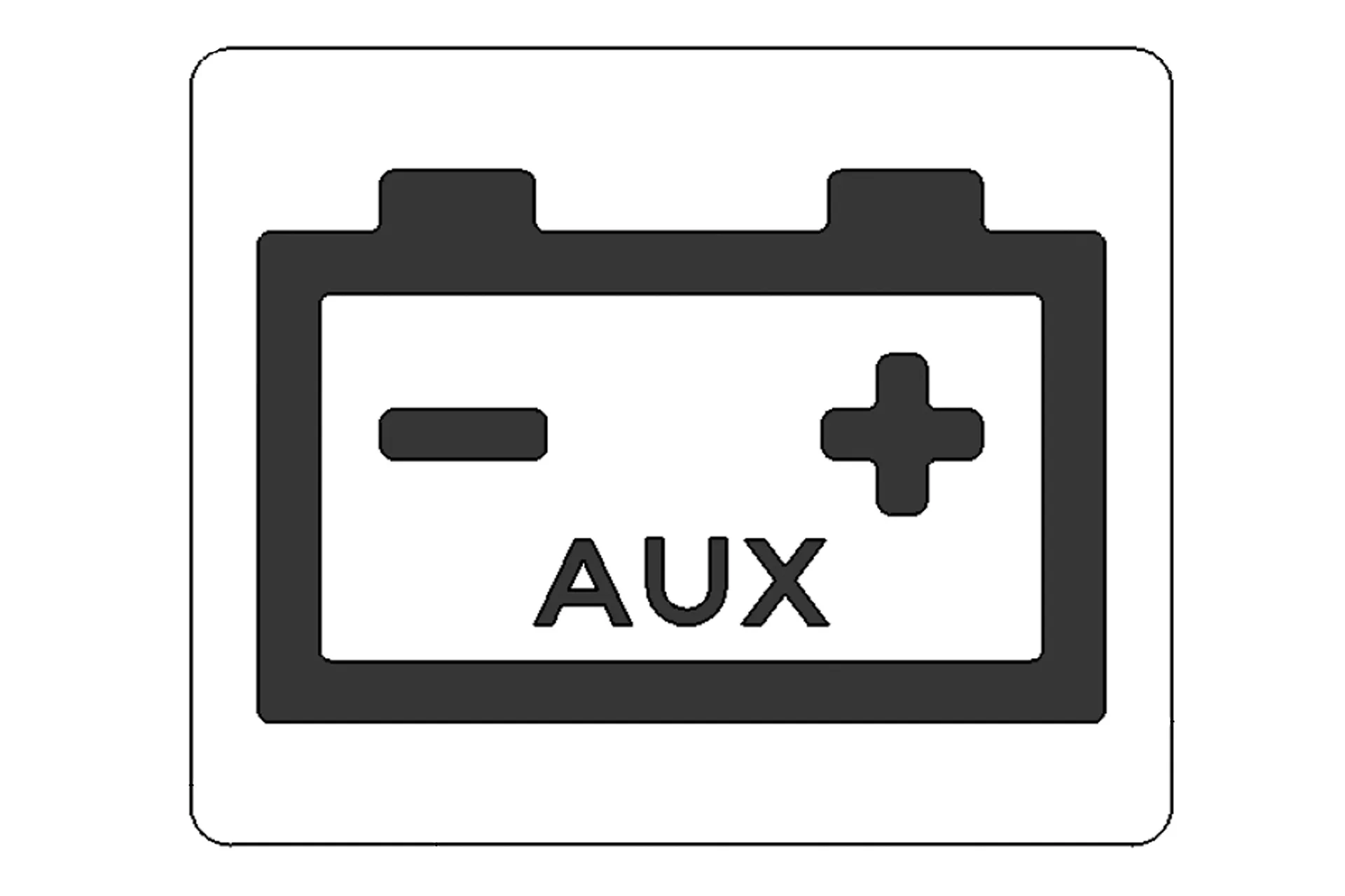 Sticker,Aux Battery