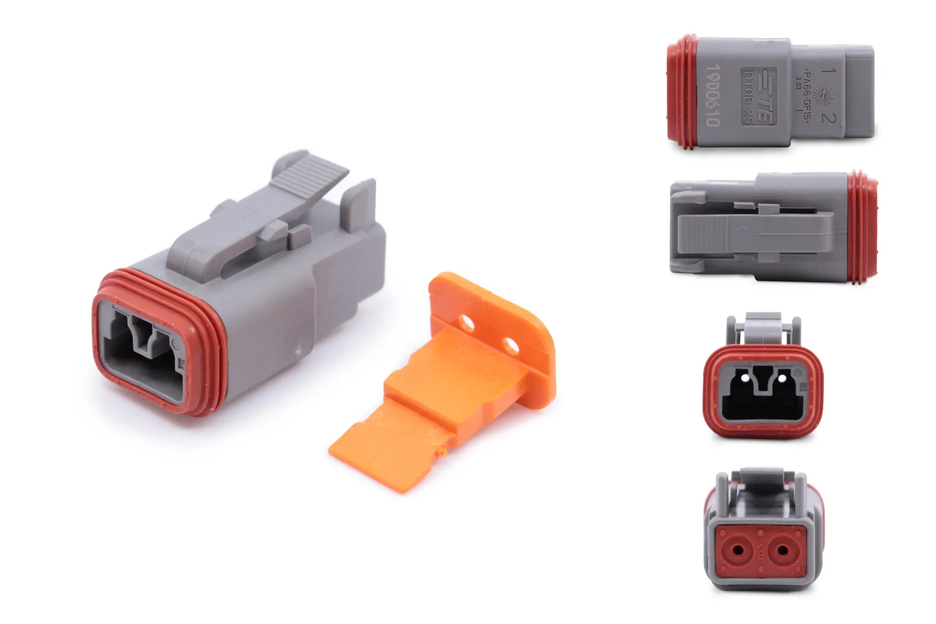 Connector 2-Ways,Male Deutsch Dt06-2S
