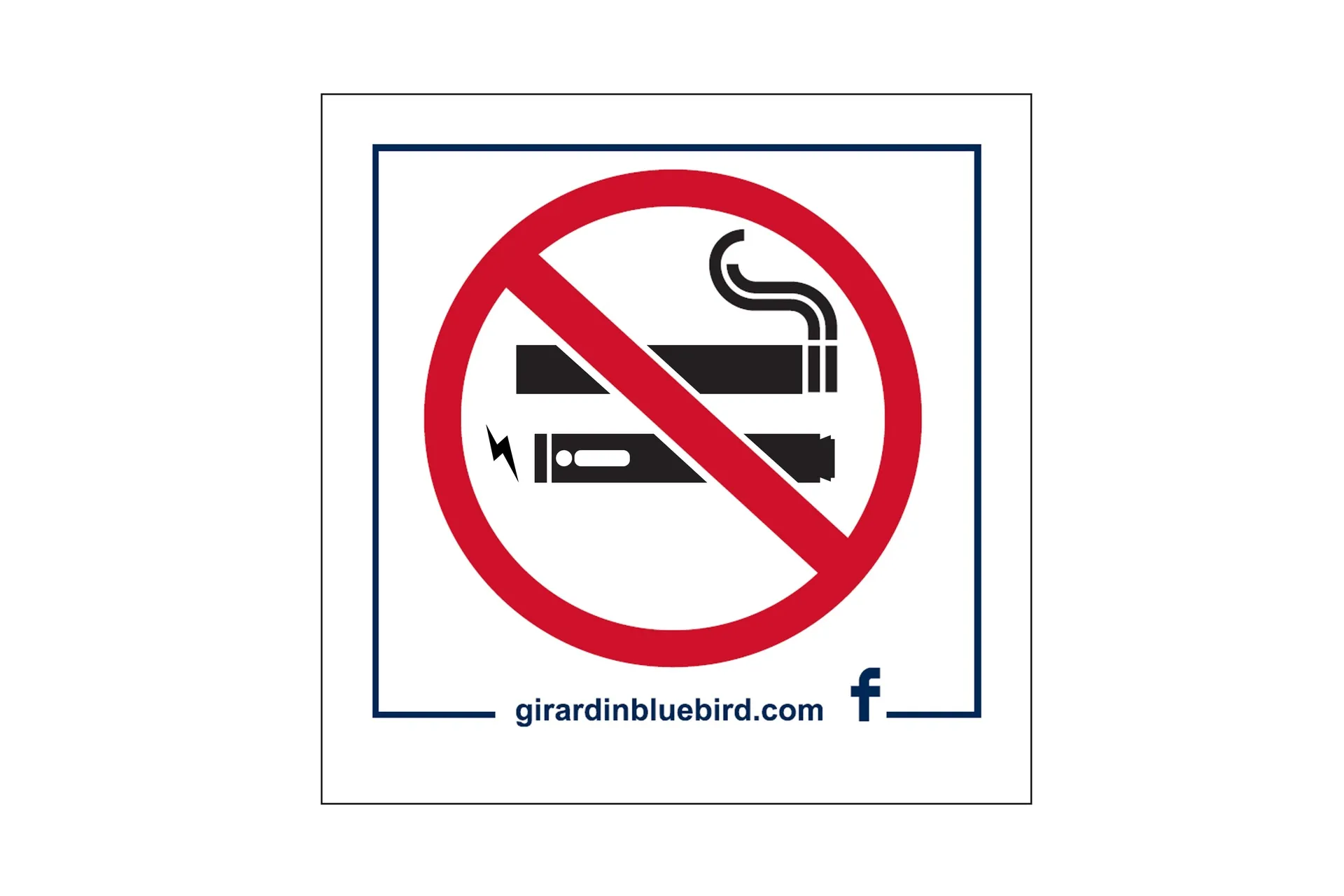 Sticker,No Smoking/Vape