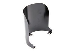 Hood,Warning Lamp,7 In Dia,Rnd Lens,Blk